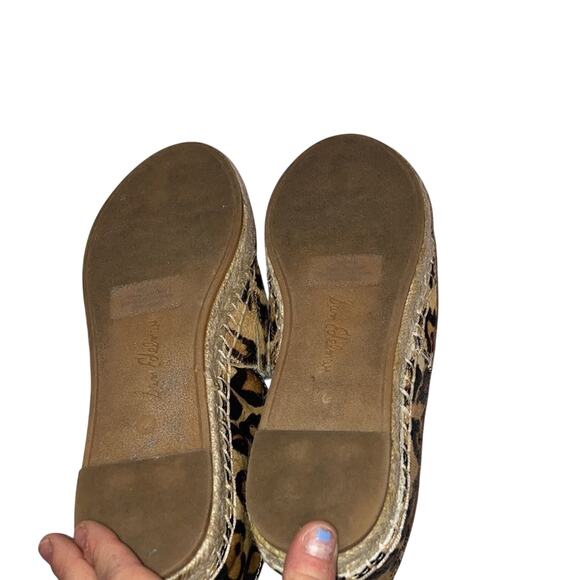 Sam Edelman Khloe Espadrille Cheetah\Animal Print Casual sz 6 Calf Hair Loafers - Picture 4 of 8
